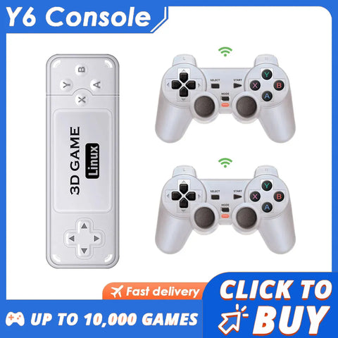 Console de jeux vidéo BOYHOM rétro M Y6 4K, TV, manettes 10000 jeux