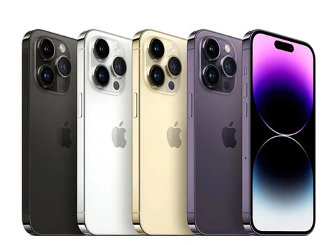 Apple iPhone 14 Pro Max, 256 Go, 6 Go de RAM, écran 6.7", Retina OLED, Face ID, IOS, double carte SIM, A15, NFC, 98% Nouveau, Version américaine