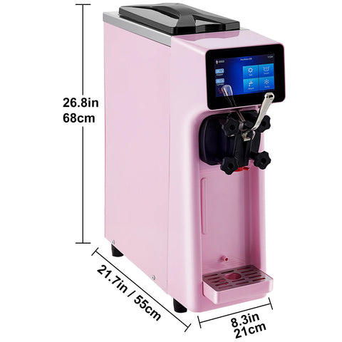 VEVOR - Machine à crème glacée commerciale, 10-20L/Heure