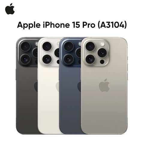 Apple iPhone 15 Pro, 2023 Original, 8 Go de RAM, 128 Go de ROM, 5G, Caméra 48MP, puce bionique A17 Pro, NFC, 120Hz écran 6.1 pouces, Super Retina XDR