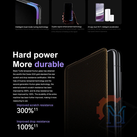 Huawei Mate X5 1To ROM 16Go RAM, écran pliable, téléphone Mobile Phone, écran 7.85" en en verre Kunlun, HarmonyOS 4.0 Kirin 9000S Octa Core Smartphone, Neuf
