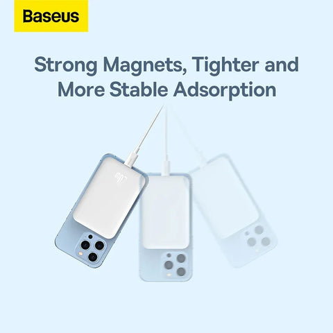 Batterie Baseus externe magnétique sans fil, 20W, 6000mAh, chargeur Portable pour iphone 14 13 12 mini pro
